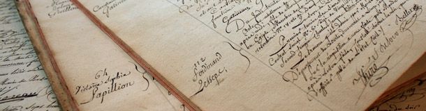 Effectuer une recherche dans les registres paroissiaux et d'état-civil