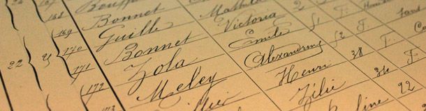 Effectuer une recherche dans les recensements de population